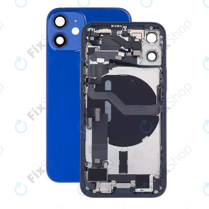 Apple iPhone 12 Mini - Zadní Housing s Malými Díly (Blue)