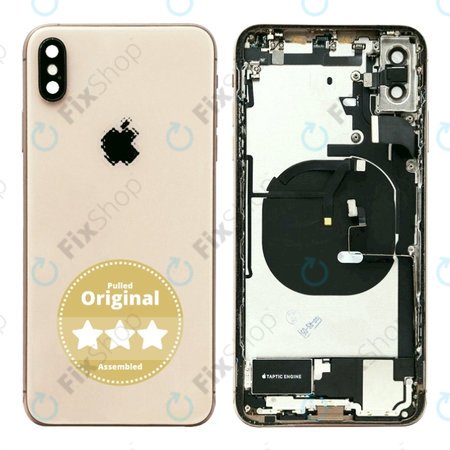 Apple iPhone XS Max - Zadní Housing (Gold) Pulled