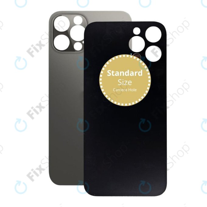 Apple iPhone 12 Pro - Sklo Zadního Housingu (Graphite)