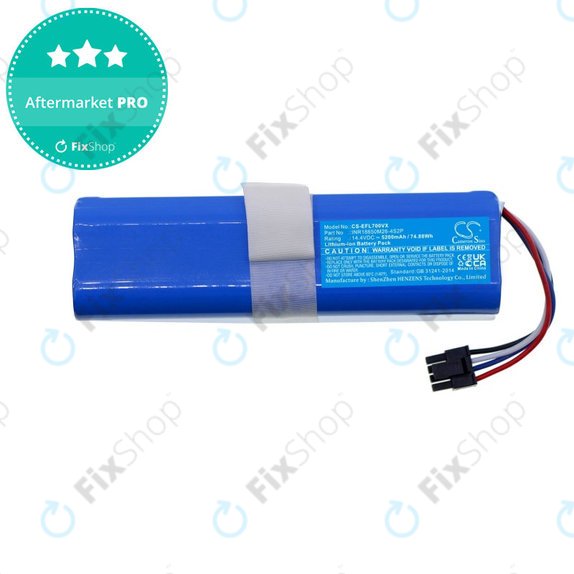 Baterie pro Eufy Robovac L70 Hybrid, 5200mAh, Li-Ion, 14.4V, D080-4S2P, HQ