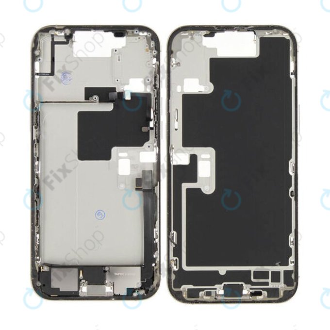 Apple iPhone 16 Pro Max - Střední rám + Tlačítka zapínání + Hlasitosti (Natural Titanium)