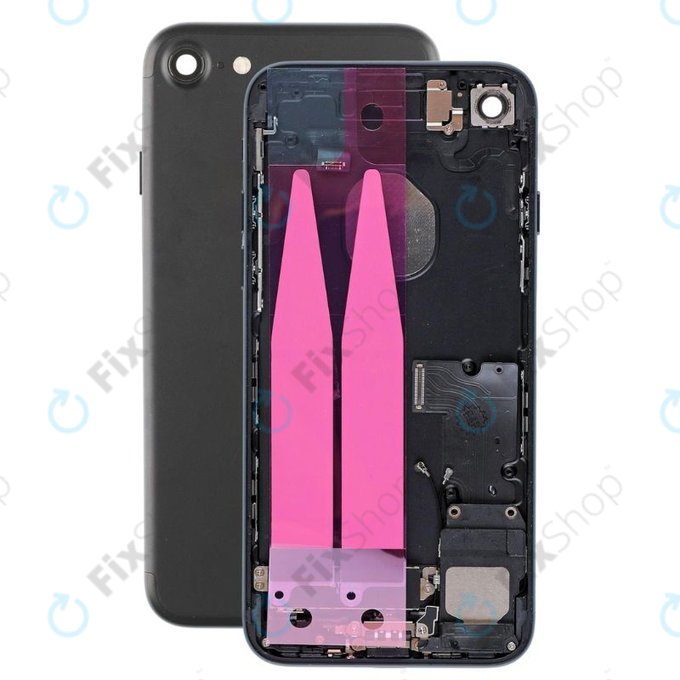 Apple iPhone 7 - Zadní Housing s Malými Díly (Black)