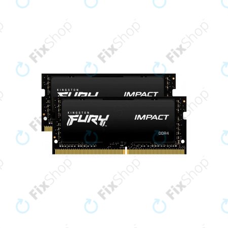 Kingston Fury Impact - Operační Paměť SO-DIMM 32GB (2x16GB) DDR4 2666MHz - KF426S15IBK2/32 Genuine Service Pack