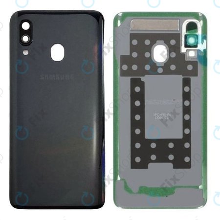 Samsung Galaxy A40 A405F - Bateriový Kryt (Black) - GH82-19406A Genuine Service Pack