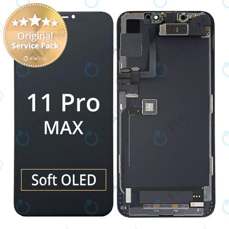 Apple iPhone 11 Pro Max - LCD Displej + Dotykové Sklo + Rám - 661-14099 Genuine Service Pack