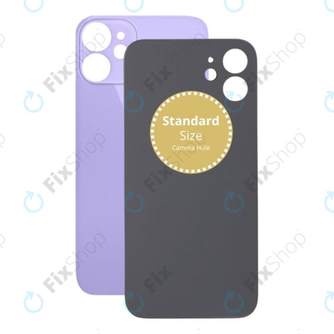 Apple iPhone 12 Mini - Sklo Zadního Housingu (Purple)