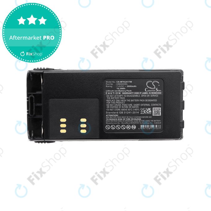 Baterie pro Motorola GP, HT, MTX, Pro, 2600mAh, Li-Ion, 7.4V, HNN9008A, HQ