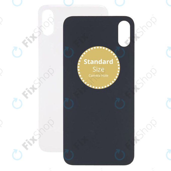 Apple iPhone XS - Sklo Zadního Housingu (Silver)