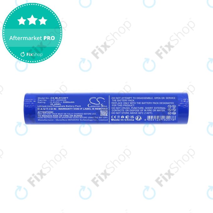 Baterie pro Maglite ML125, ML150LR, ML150LRX, 3200mAh, LiFePO4, 6.4V, ILIF-3006526, HQ