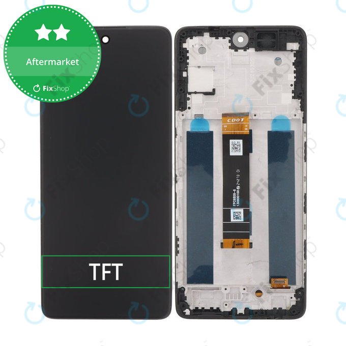 TCL 50 Pro NxtPaper - LCD Displej + Dotykové Sklo + Rám (Matte Black) TFT