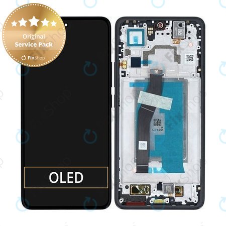 Xiaomi 14T - LCD Displej + Dotykové Sklo + Rám (Titan Black) - 5600030N12A00 Genuine Service Pack
