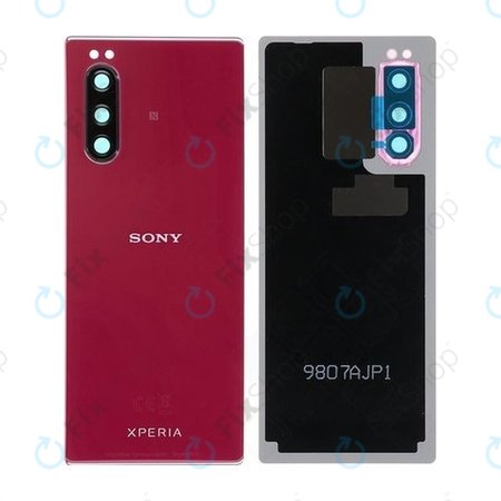 Sony Xperia 5 - Bateriový Kryt (Red) - 1319-9454 Genuine Service Pack