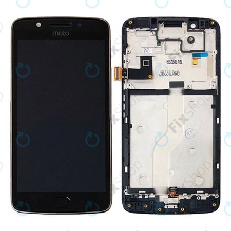 Motorola Moto G5 XT1676 - LCD Displej + Dotykové sklo + Rám (Černá)