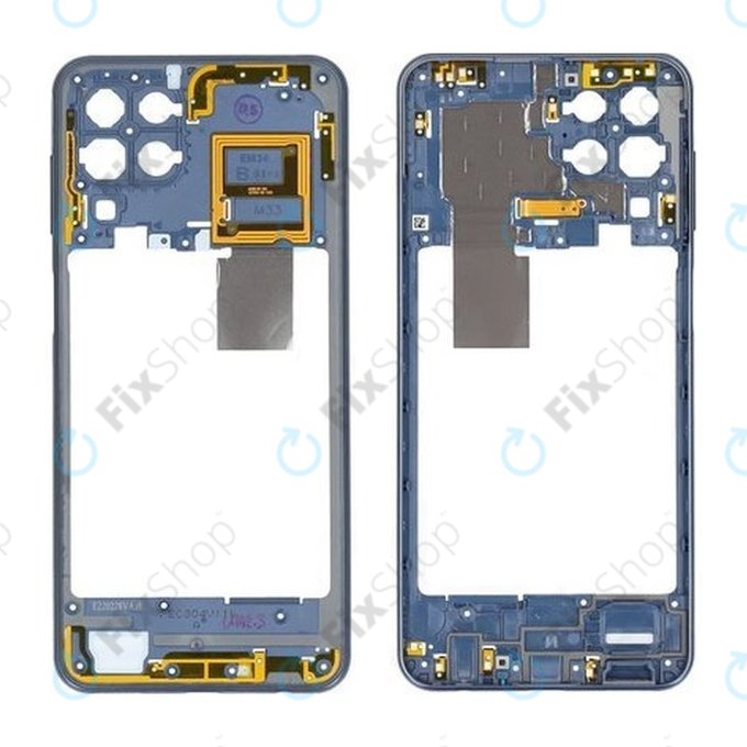 Samsung Galaxy M33 5G M336B - Střední Rám (Blue) - GH98-47410A Genuine Service Pack