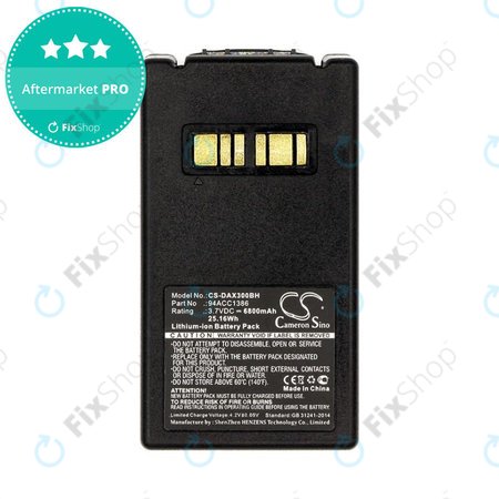 Baterie pro Datalogic Falcon X4, X3, 6800mAh, Li-Ion, 3.7V, 94ACC1386, HQ