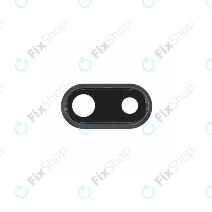 Apple iPhone 8 Plus - Sklíčko Zadní Kamery s Rámem (Space Gray)