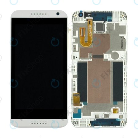 HTC Desire 610 A3 - LCD Displej + Dotykové sklo + Rám (Bílá) - 80H01913-00