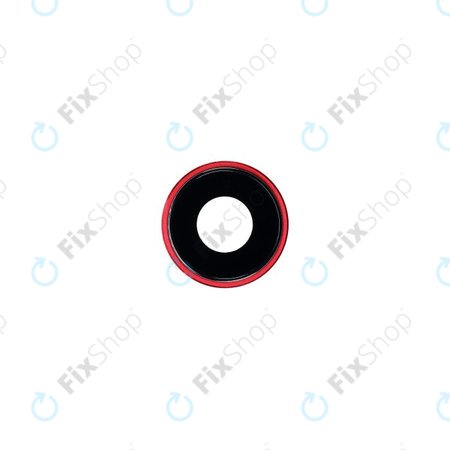 Apple iPhone XR - Sklíčko Kamery s Rámem (Red)