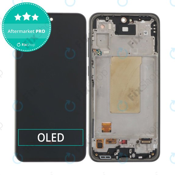 Samsung Galaxy A36 A366E - LCD Displej + Dotykové Sklo + Rám (Awesome Black) OLED