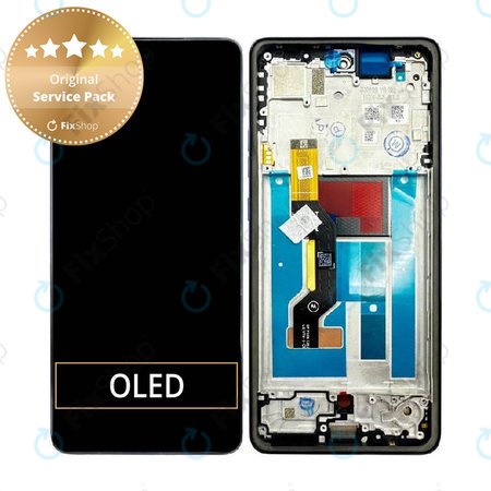 Displej pro Motorola Moto G86 5G, Dotykové sklo s rámem, Spellbound, 5D68C30474, Genuine Service Pack