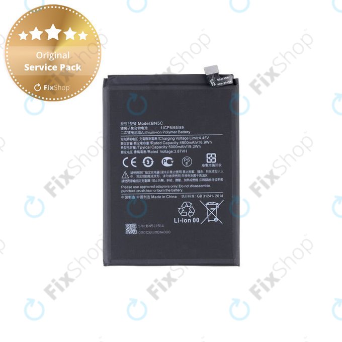Xiaomi Poco M4 Pro 5G 21091116AG - Baterie BN5C 5000mAh - MZB0BGVIN, 460200008V1Y Genuine Service Pack