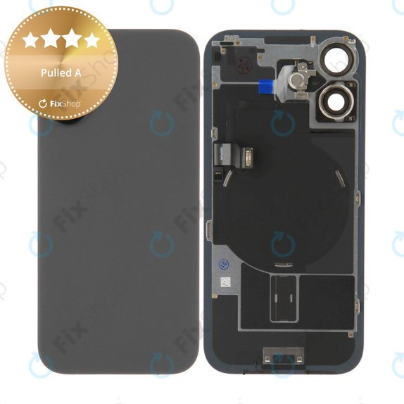 Sklo zadního housingu pro iPhone 17, Black, Pulled A