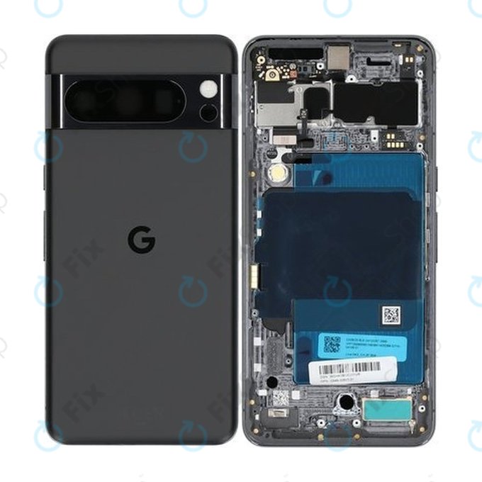 Google Pixel 8 Pro GC3VE, G1MNW - Bateriový Kryt (Obsidian) - G949-00693-01 Genuine Service Pack