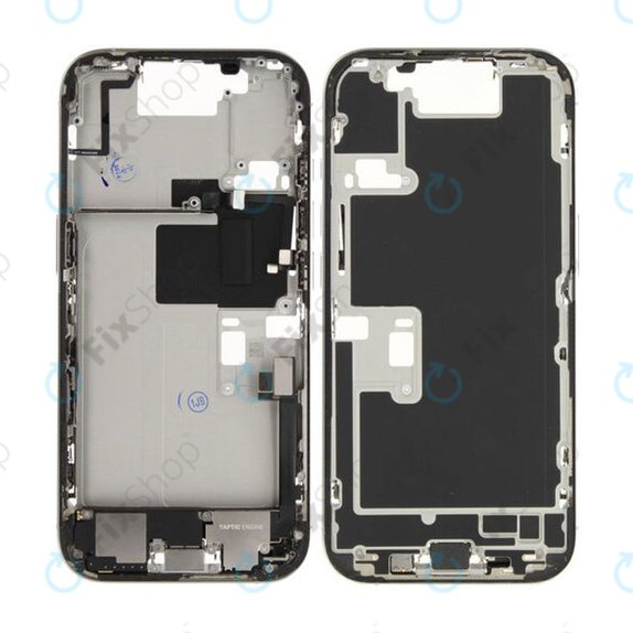 Apple iPhone 16 Pro - Střední rám + Tlačítka zapínání + Hlasitosti (White Titanium)