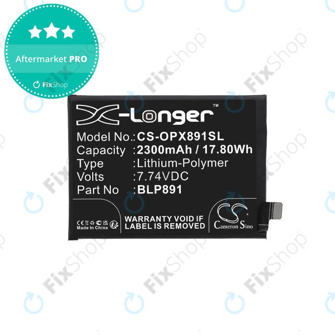Oppo A52, A72, A92, Find X5 - Baterie BLP891 2300mAh HQ