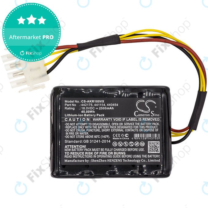 Baterie pro Al-Ko Robolinho 100, Al-Ko Robolinho 110, 2500mAh, Li-Ion, 18V, 440454, HQ