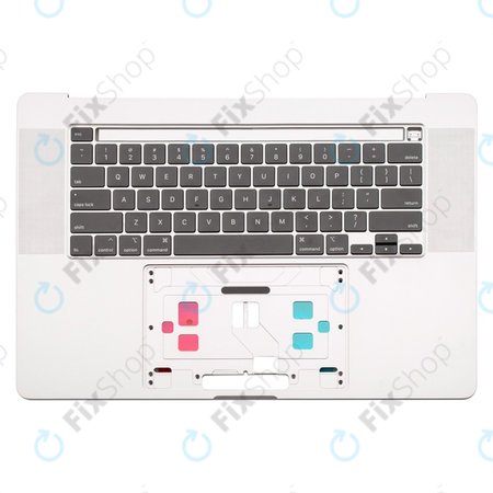 Apple MacBook Pro 16" A2141 (2019) - Horní Rám Klávesnice + Klávesnice UK (Silver)
