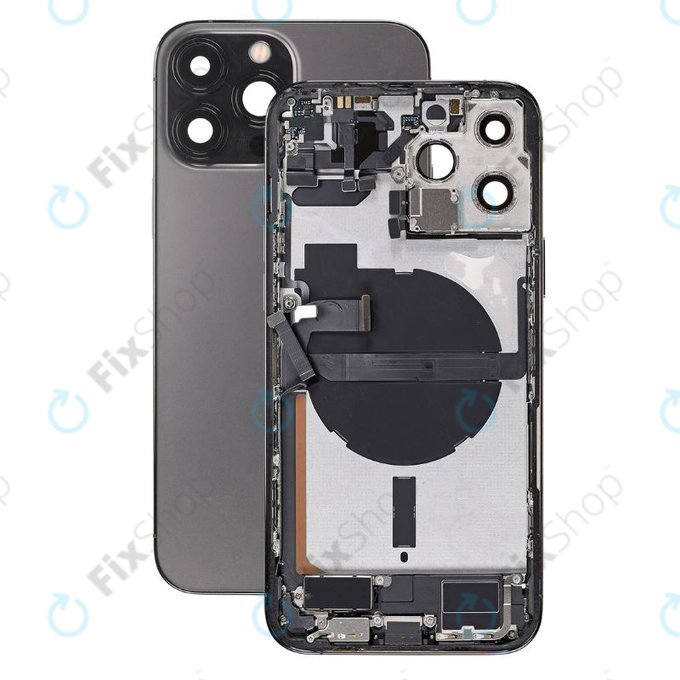 Apple iPhone 13 Pro Max - Zadní Housing s Malými Díly (Graphite)
