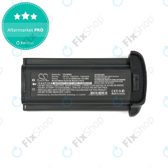 Baterie pro Canon Eos 1Ds, 2000mAh, Ni-MH, 12V, NP-E3, HQ