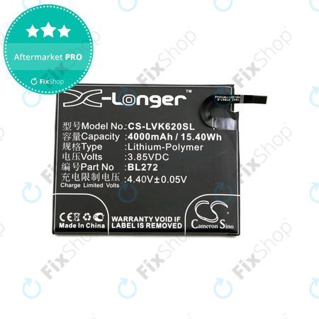 Baterie pro Lenovo K6 Power, 4000mAh, Li-Pol, 3.85V, BL272, HQ