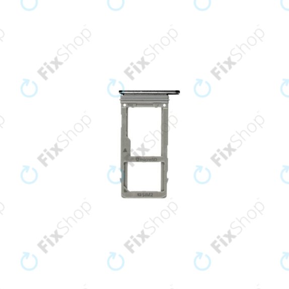 Samsung Galaxy A8 A530F (2018) - SIM/SD Slot (Black) - GH98-42519A Genuine Service Pack