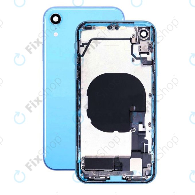 Apple iPhone XR - Zadní Housing s Malými Díly (Blue)