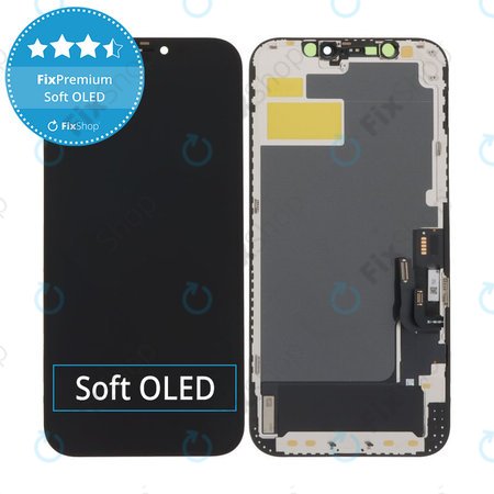 Displej Soft OLED pro iPhone 12, 12 Pro - Dotykové sklo + Rám, DIAGNOSTIC