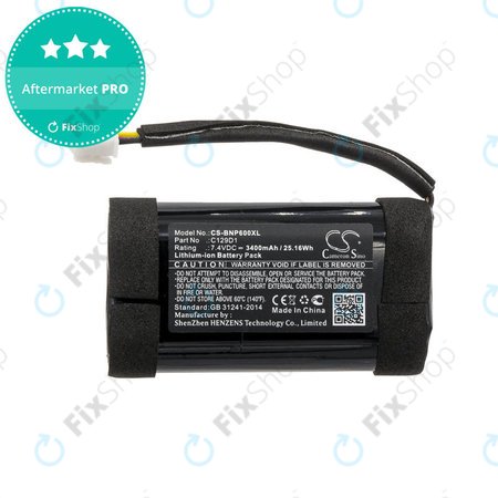 Baterie pro Bang & Olufsen Beoplay P6, 3400mAh, Li-Ion, 7.4V, C129D1, HQ