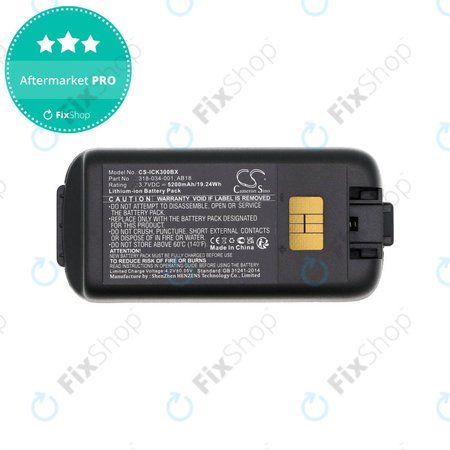 Baterie pro Intermec CK3, CK3A, CK3X, CK3R, CK3C, CK3C1, CK3N, 5200mAh, Li-Ion, 3.7V, 318-034-001, HQ