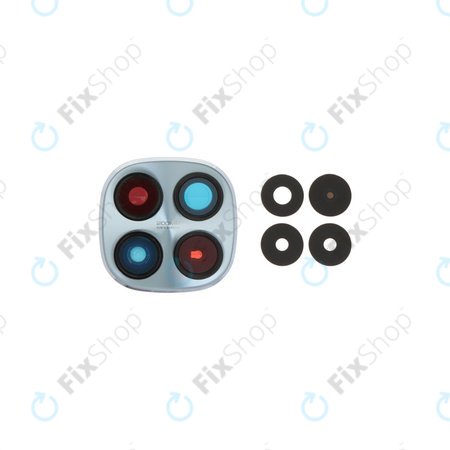 Sklíčko zadní kamery s rámem pro Xiaomi Redmi Note 15 Pro 5G, Glacier Blue