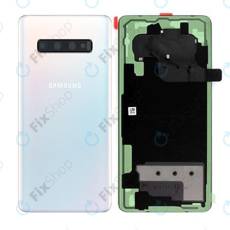 Samsung Galaxy S10 Plus G975F - Bateriový Kryt (Prism White) - GH82-18406F Genuine Service Pack