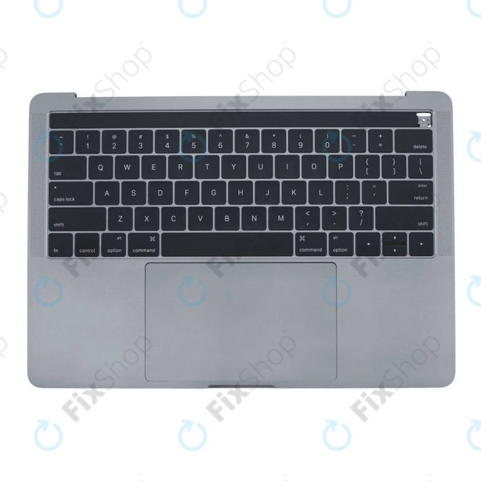 Apple MacBook Pro 13" A1706 (Late 2016 - Mid 2017) - Horní Rám Klávesnice + Klávesnice US + Mikrofon + Trackpad + Reproduktory (Space Gray)