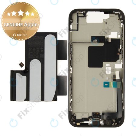 Střední Rám s Baterií pro iPhone 16 Pro Max | Black Titanium | ZD076-00693 | Genuine Apple