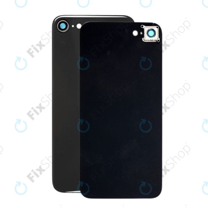 Apple iPhone 8 - Sklo Zadního Housingu + Sklíčko Zadní Kamery (Space Gray)