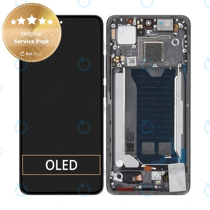 Xiaomi Poco F7 Pro 5G - LCD Displej + Dotykové Sklo + Rám (Black) - 56002300O1100 Genuine Service Pack