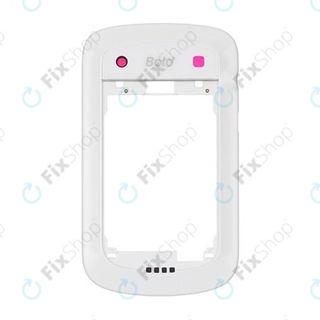 Blackberry Bold Touch 9900 - Střední Rám (White)