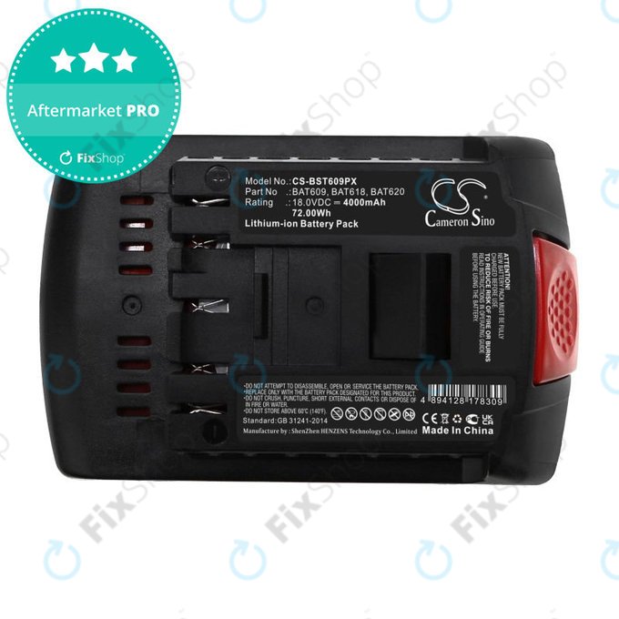 Baterie pro Bosch 17618, Gsb 18, 4000mAh, Li-Ion, 18V, BAT620, HQ