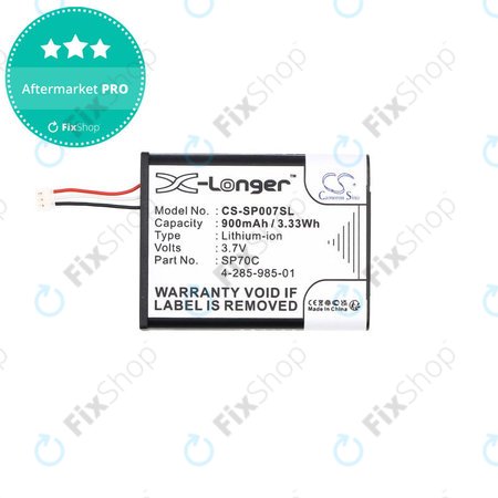 Baterie pro Sony PSP E1000, E1002, E1004, E1008, 900mAh, Li-Ion, 3.7V, SP70C, HQ