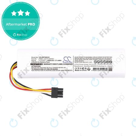 Baterie pro Dreame D9 Plus, F9 Pro, 2600mAh, Li-Ion, 14.4V, P2051-4S1P-XWDEV, HQ