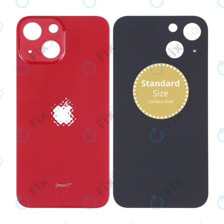 Apple iPhone 13 Mini - Sklo Zadního Housingu (Red)